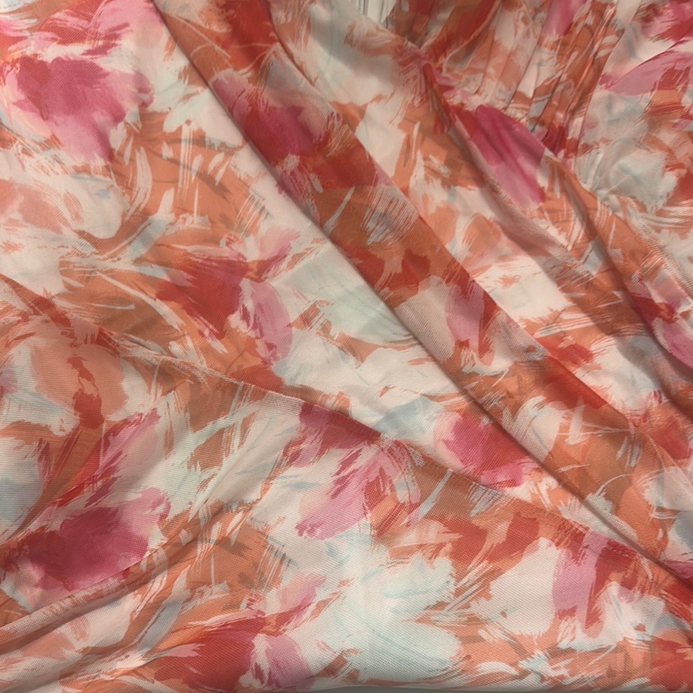 BCBG Vibrant Pink and Orange Mini Dress - Picture 8 of 15